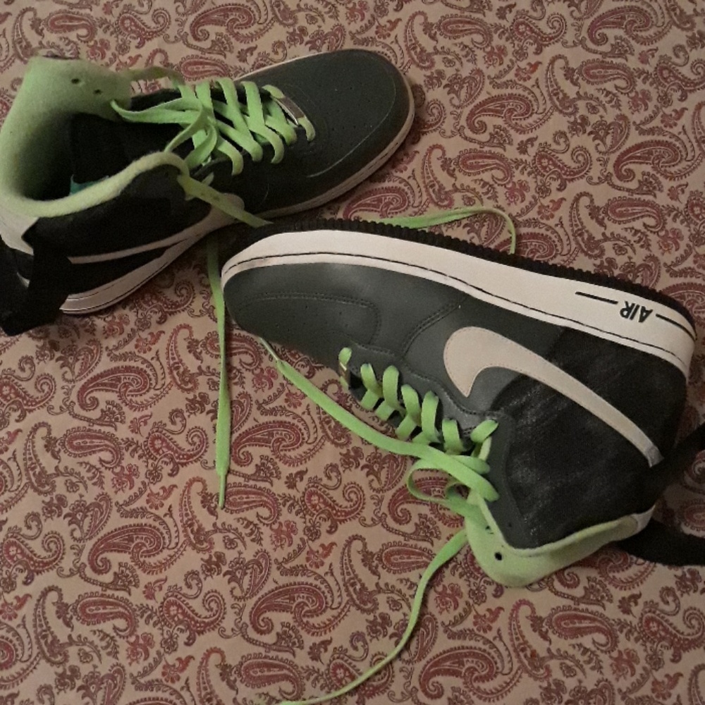 Nike Men's AF 1 High '07 Vintage Green Mortar BLK